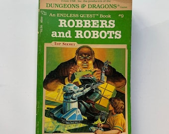 Vintage Robbers and Robots: Dungeons & Dragons Endless Quest Book