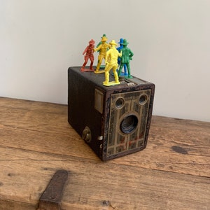 Bionic Frontiers Men Against Themselves Found Object Assemblage Camera