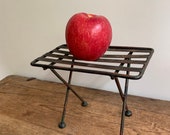 Vintage Rustic Metal Footed Stand