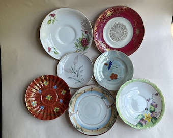 Miniature Vintage Porcelain Plate Collection: Japan Ucagco Fern Plates