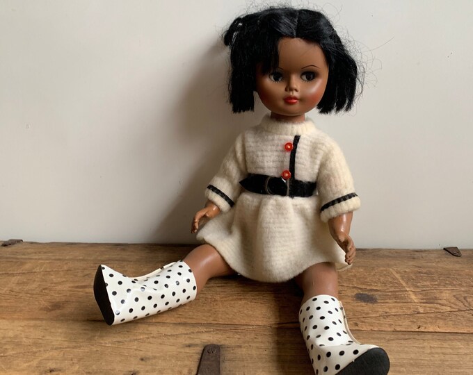 Vintage Black Hair Ideal Doll 1960s Retro Gogo Etsy