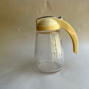 Vintage Glass Syrup Dispenser Pitcher by Federal Housewares