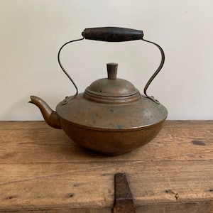 Vintage Copper Teapot Pot with Lid