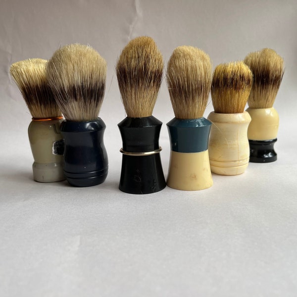 Vintage Badger Bristle Shave Brush, Your Choice, Ever Ready Century