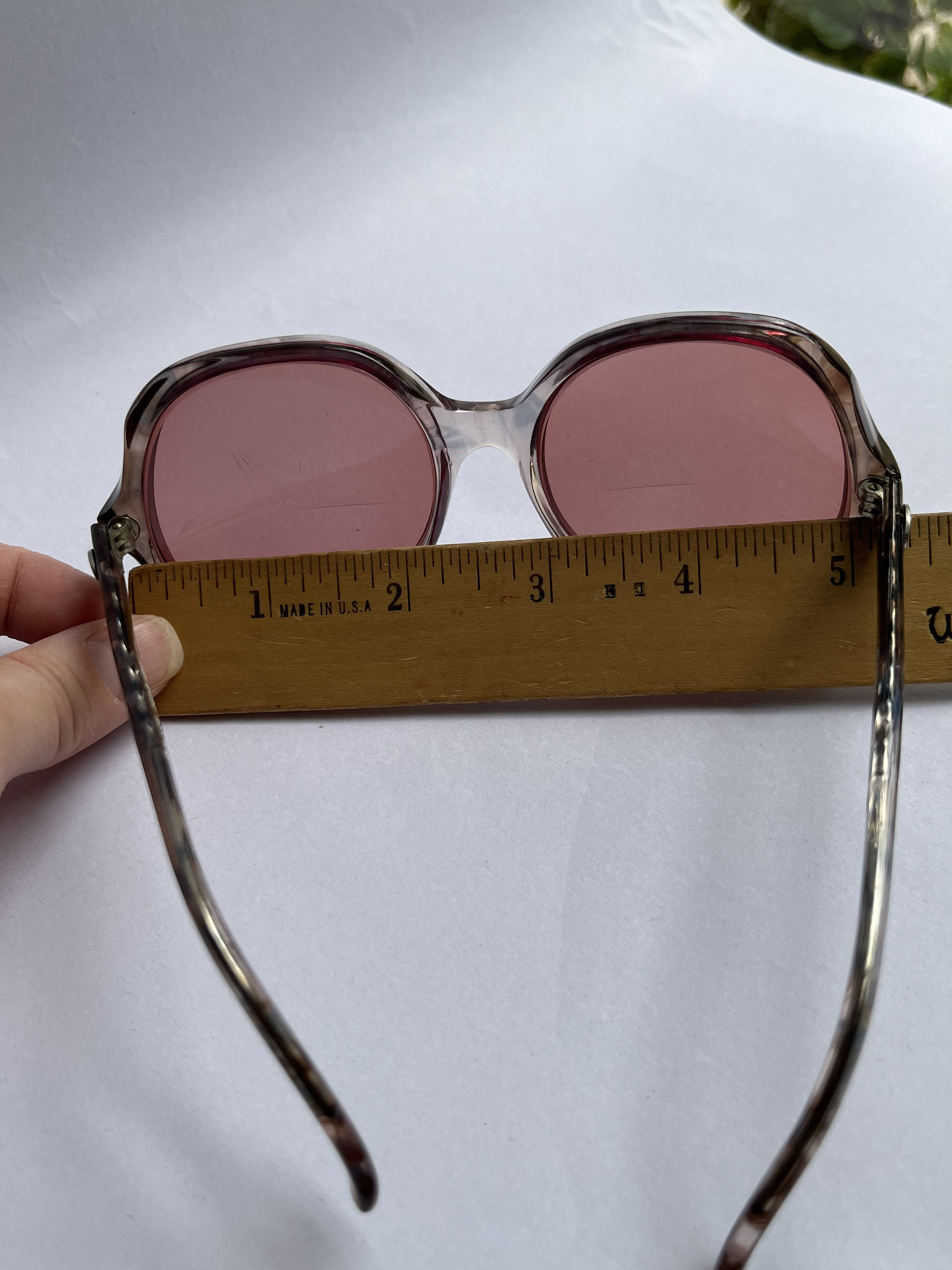 Diane Von Furstenberg Beige Translucent Frame Sunglasses with Pink Lenses Diane Von Furstenberg MF 61 264 – Vintage Frames Company main image 4