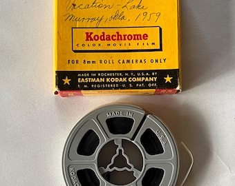 Vintage Lake Murray Oklahoma 1959 Vacation Kodachrome Color Movie Film, Eastman Kodak 8mm Film