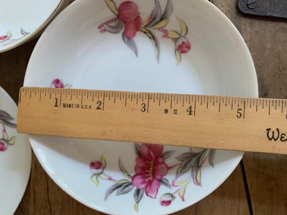 Vintage Radiance Ucagco China Japan Bowl Set Hand Painted Pink