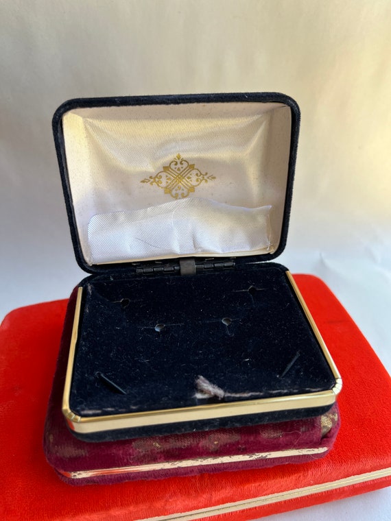 Vintage Felt Jewelry Box Collection, Earring Case - image 9