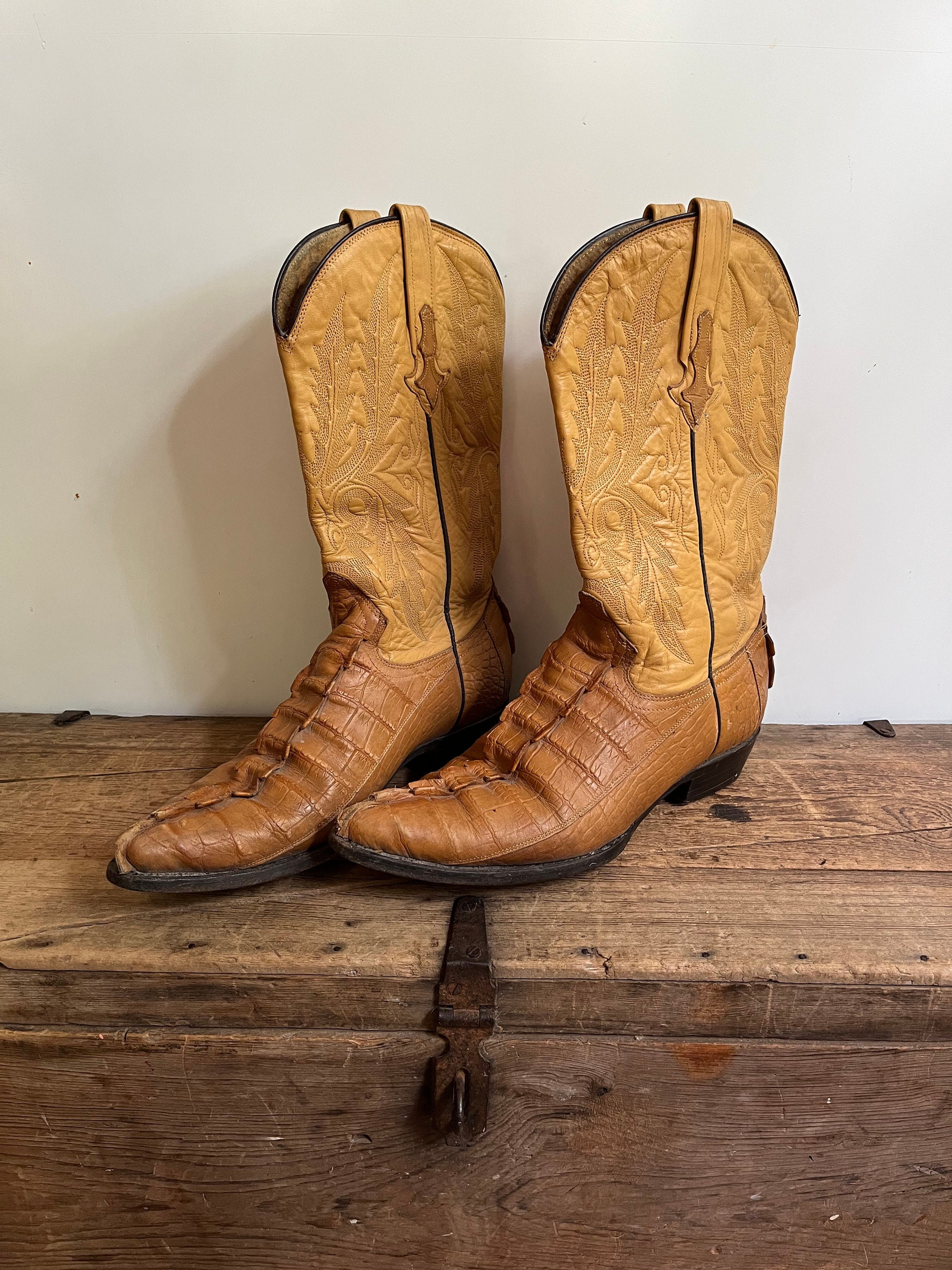 Alligator ファッション mezcalero western boots made in Mexico