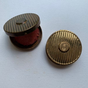 Vintage Sub Deb Air Spun Rouge Gold Make-Up Powder Compacts by Coty