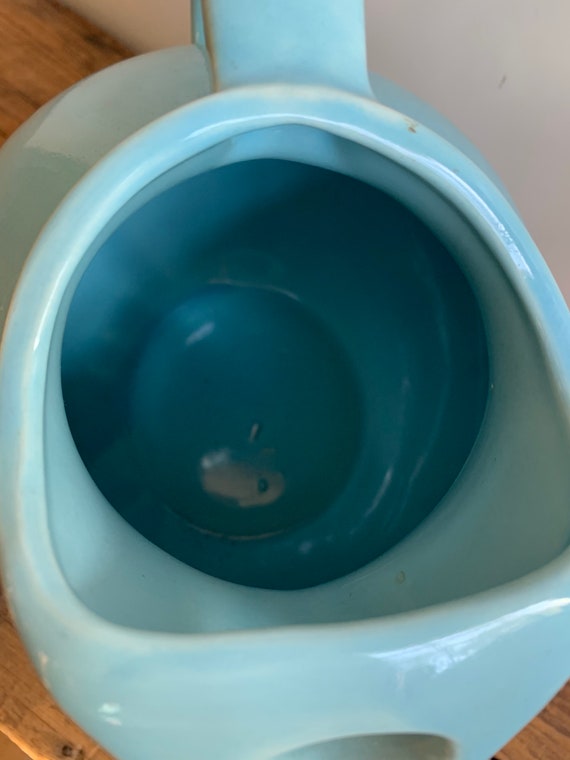 Vintage Cronin Pottery Ball Pitcher: Robins Egg Blue Tulip Ware - Etsy
