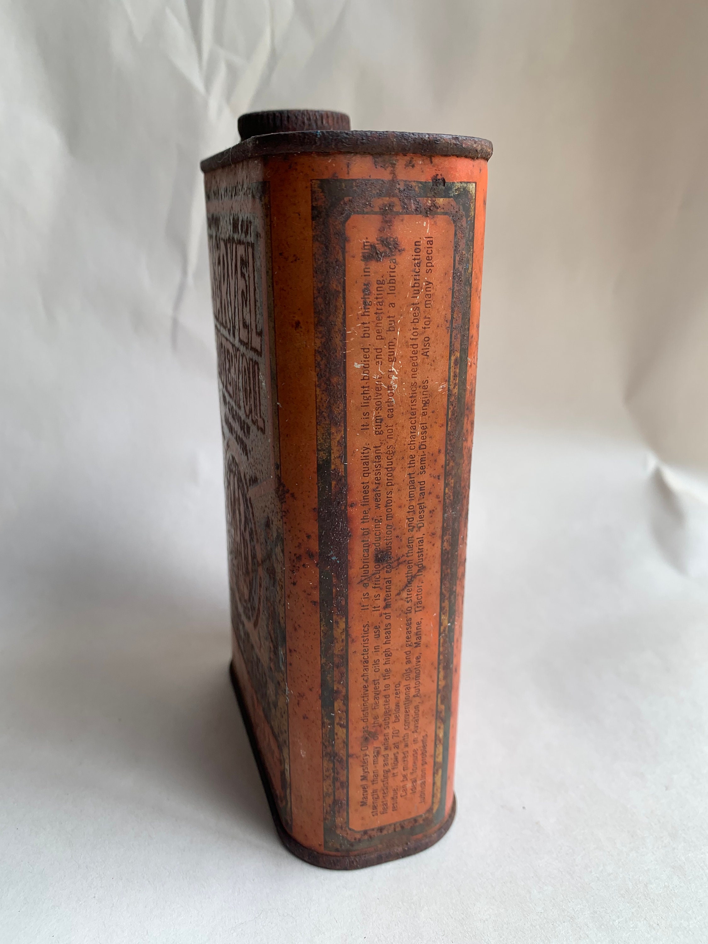 Vintage Marvel Mystery Oil Can One Pint Reinforced Lubricant New