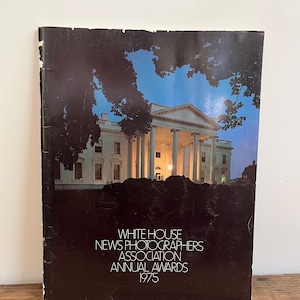 White House News Photographs Association Annual Awards 1975 Vintage Book