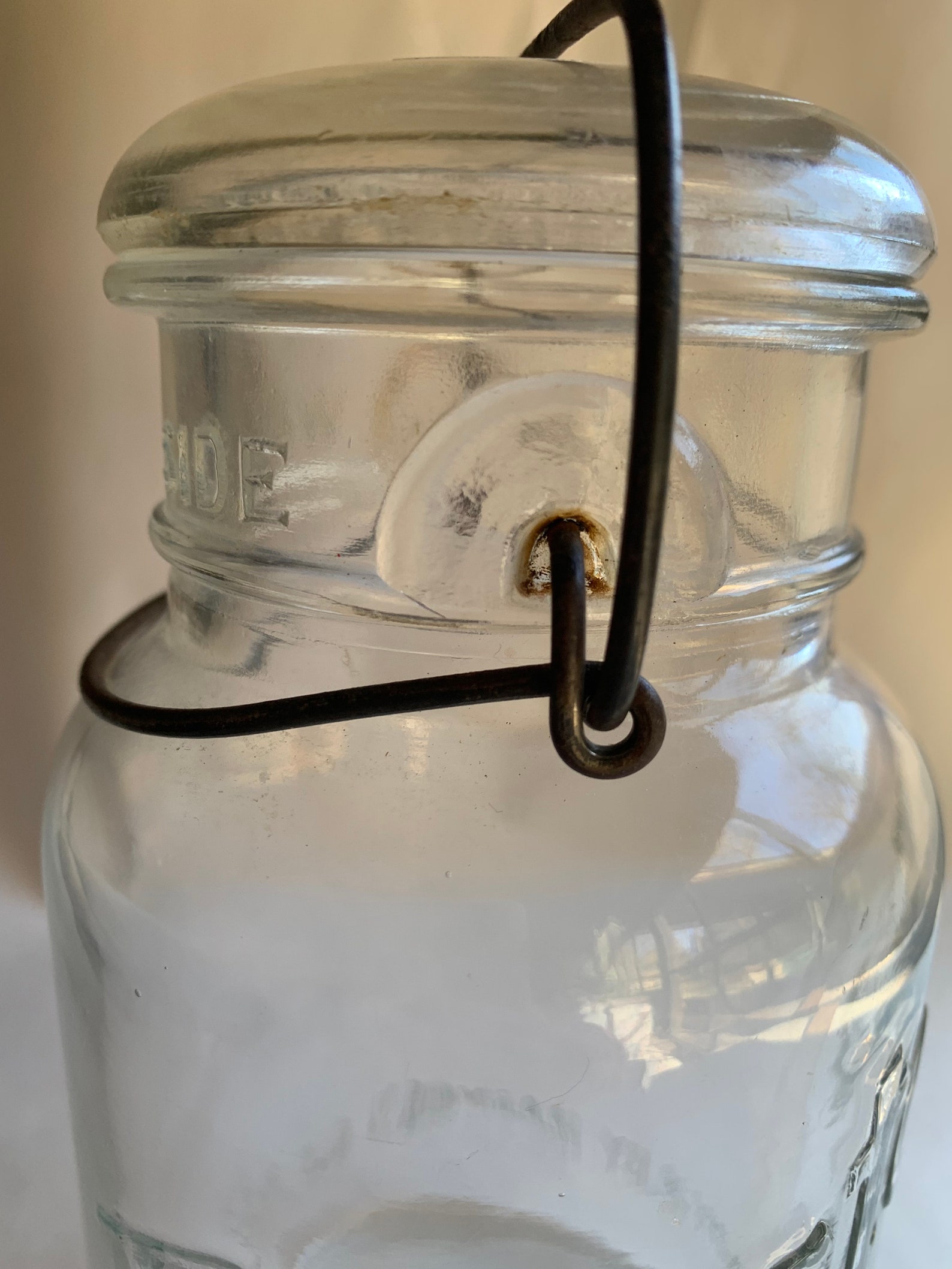 Vintage Presto Glass Canning Jar With Lid Etsy
