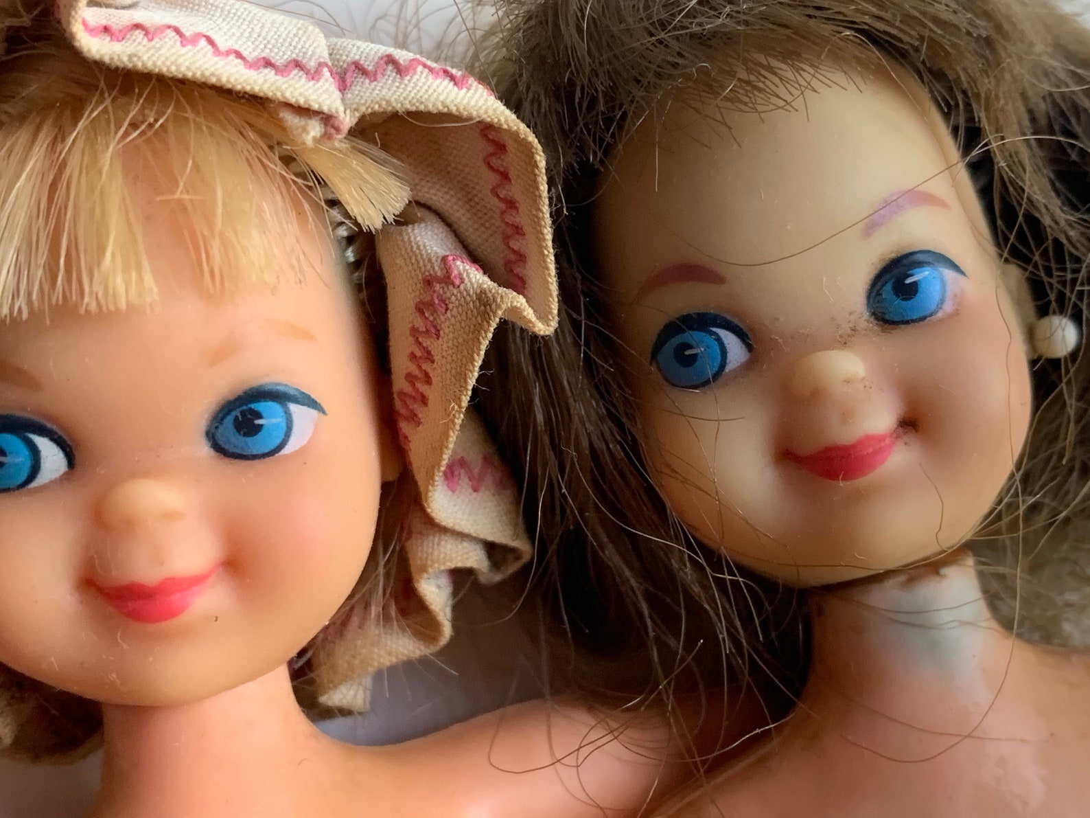 Vintage Tutti Doll and Friend With Original Clothing by Mattel Etsy