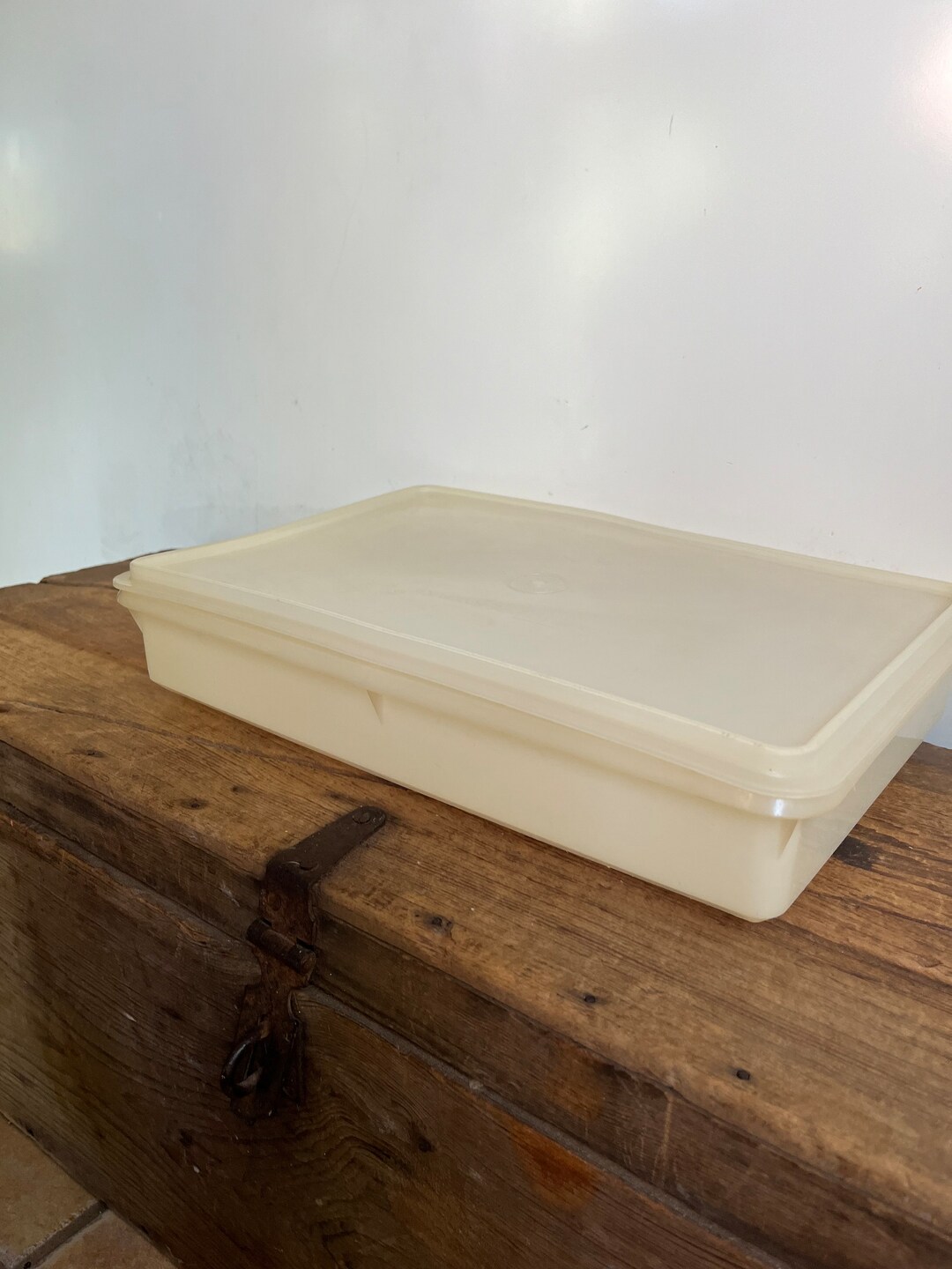 Vintage Rectangle Sized Square Tupperware Container With Lid - Etsy