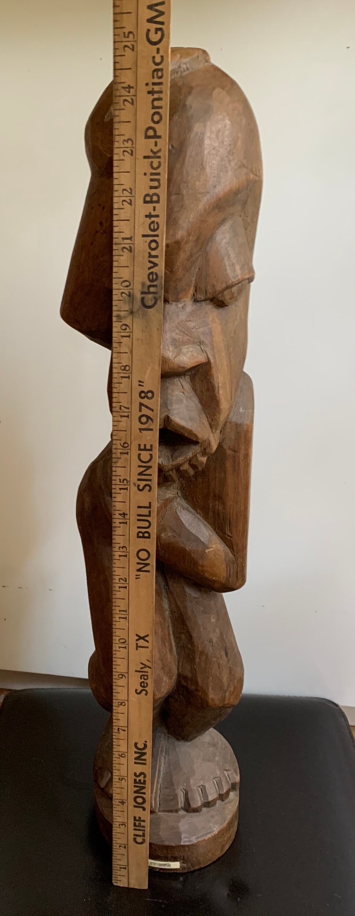 Vintage African Congo Yaka Tribal Hand Carved Wood Figure Statue