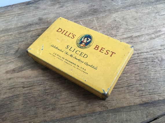 Vintage Dill's Best Sliced Tobacco Tin