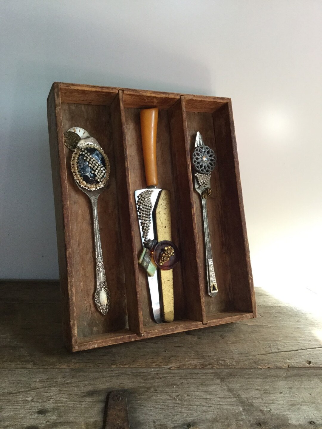 Flatware Victorian Style Shadow Box Etsy