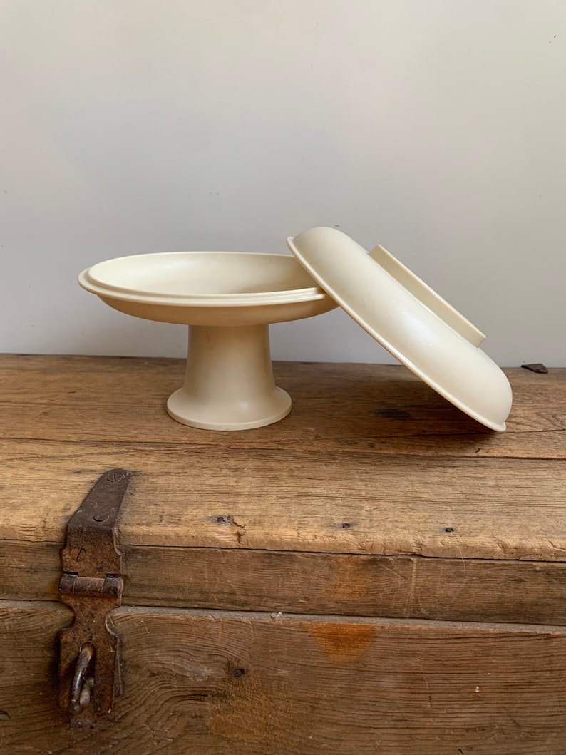 Vintage Tupperware Mini Serve It All Set Almond 1730 1731 Etsy