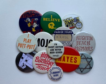 Vintage Pinback Button Pin Instant Collection