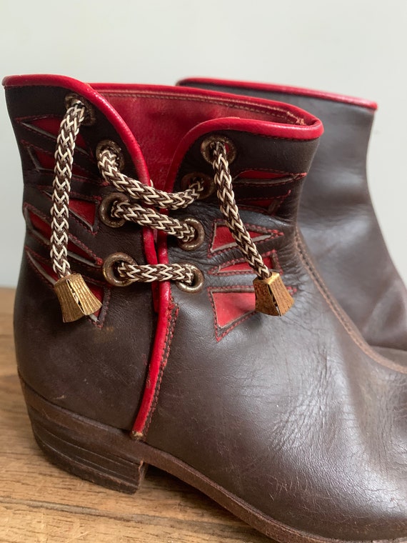 Vintage Retro Childs Chelsea Boot Western Cowboy … - image 2