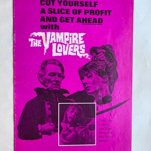 Vintage Vampire Lover Horror Romance Film Press Book Mistress