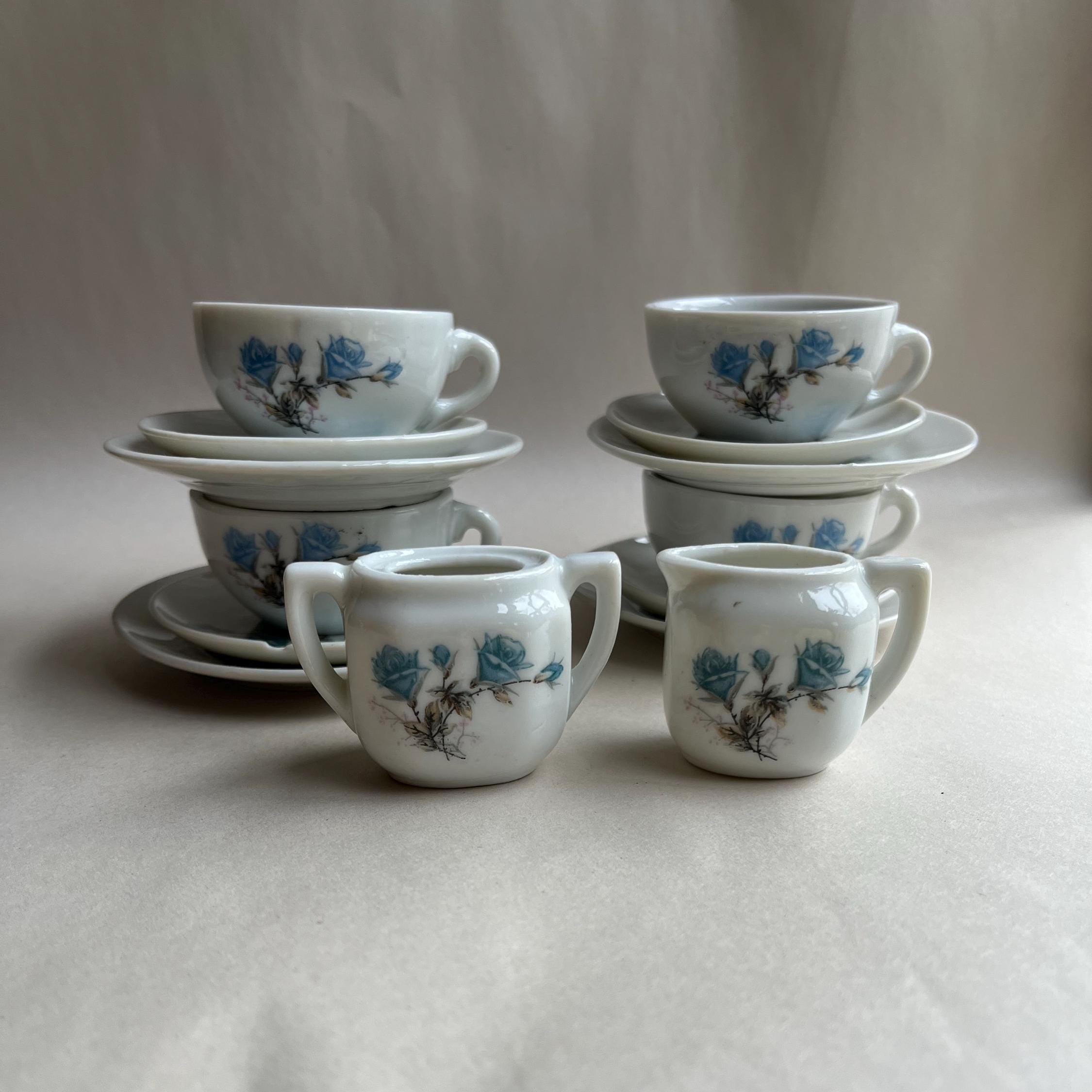 * vintage miniature ❀ かわいい水玉 食器セット ミニチュア vintage miniature ❀ かわいい水玉 食器セット ミニチュア vintage