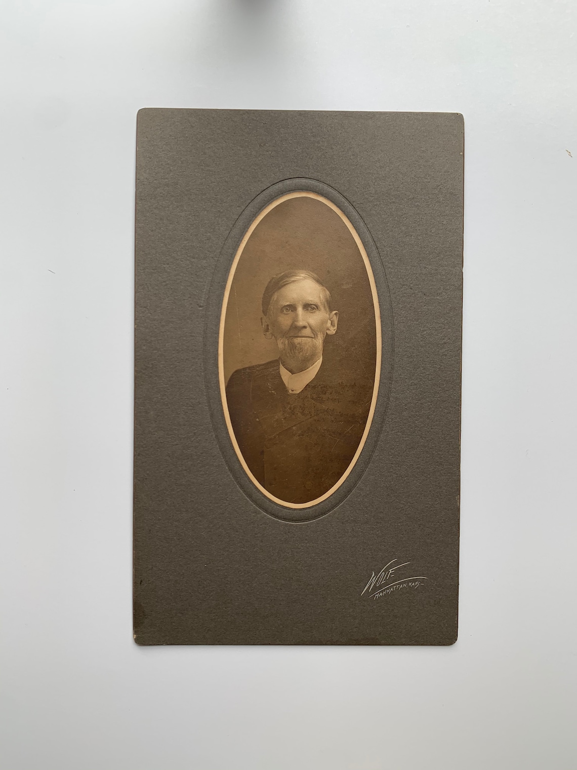 Antique Grandfather Riley Portrait Cabinet Card by Wolf - Etsy