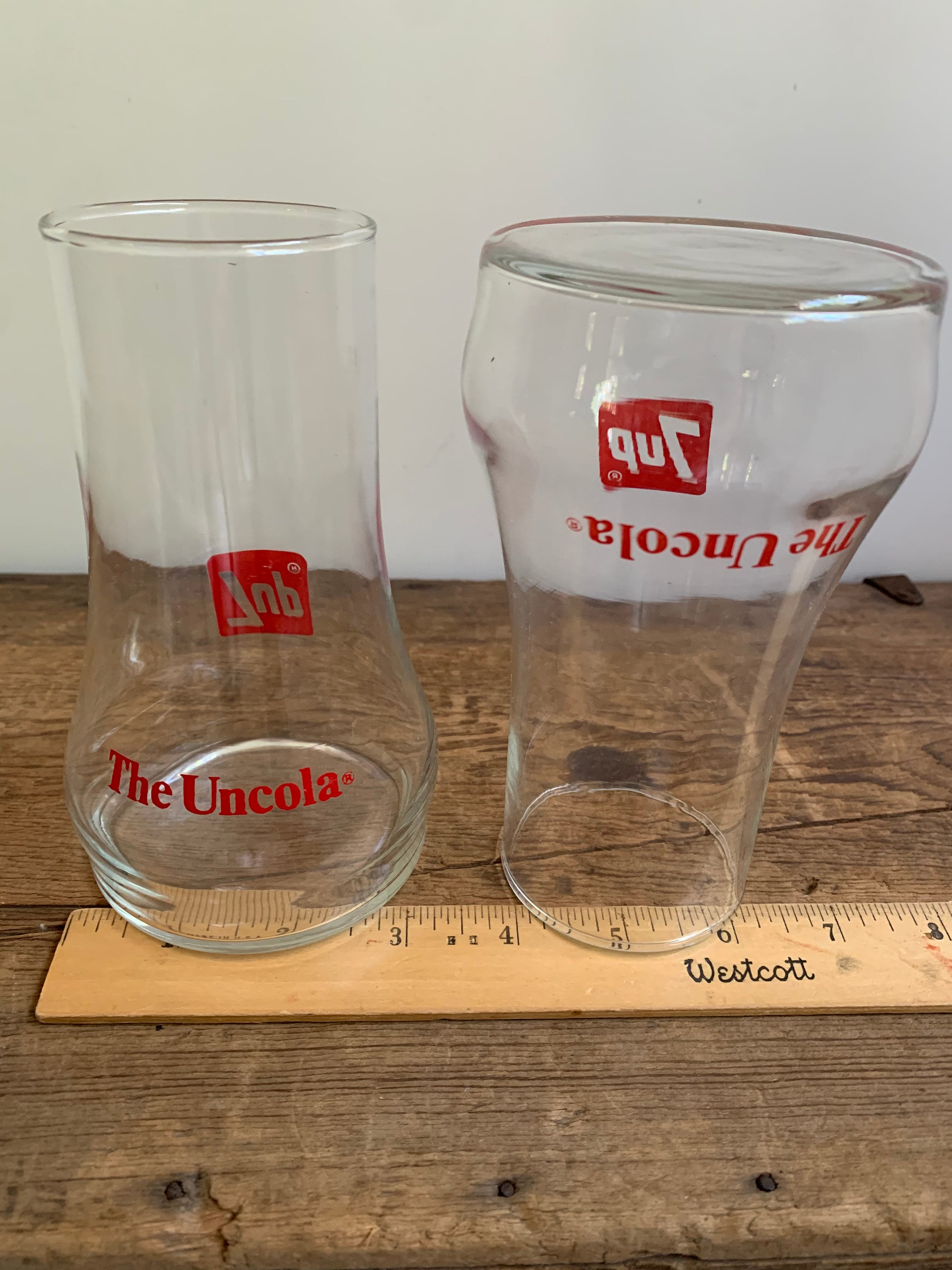 Vintage 70s 7UP the Uncola Glass Set Soda Advertising Drink - Etsy