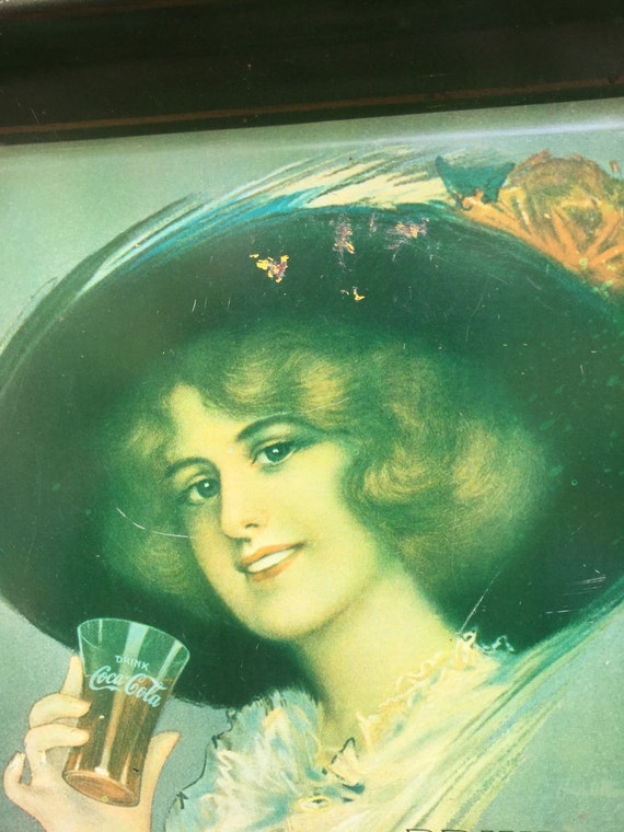 Vintage Coca-cola Gibson Girl Metal Tray: Coke Advertising - Etsy