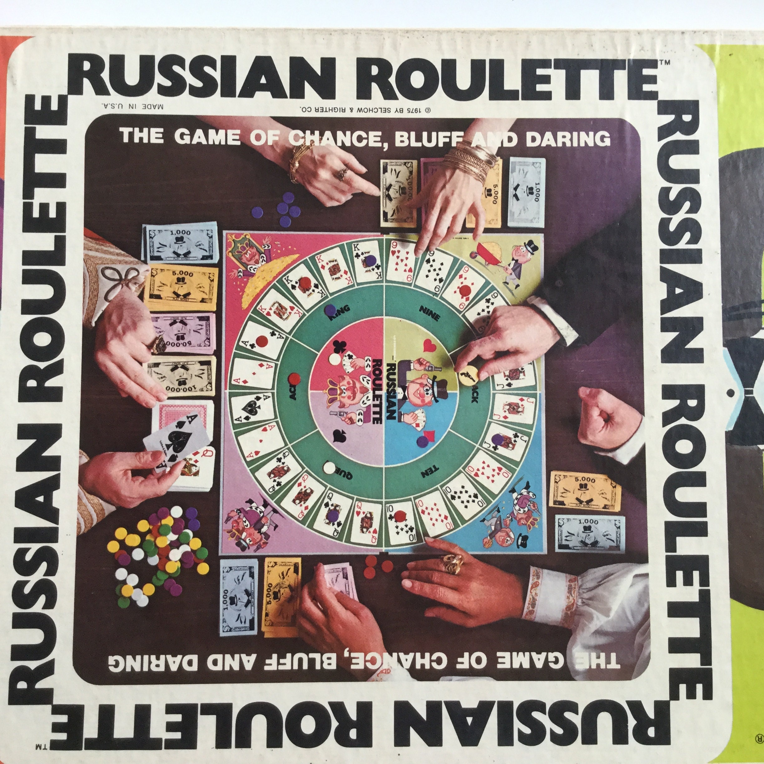 Vintage Russian Roulette Go for Broke Game 1975 edition by -  Portugal