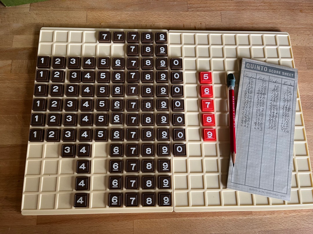 Vintage Quinto Game by 3M Circa 1968 3M Bookshelf Board Game Etsy