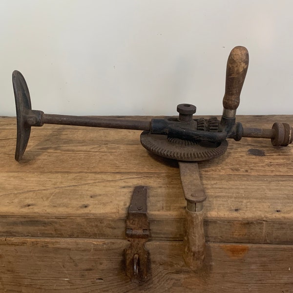 Antique Hand Crank Drill Etsy