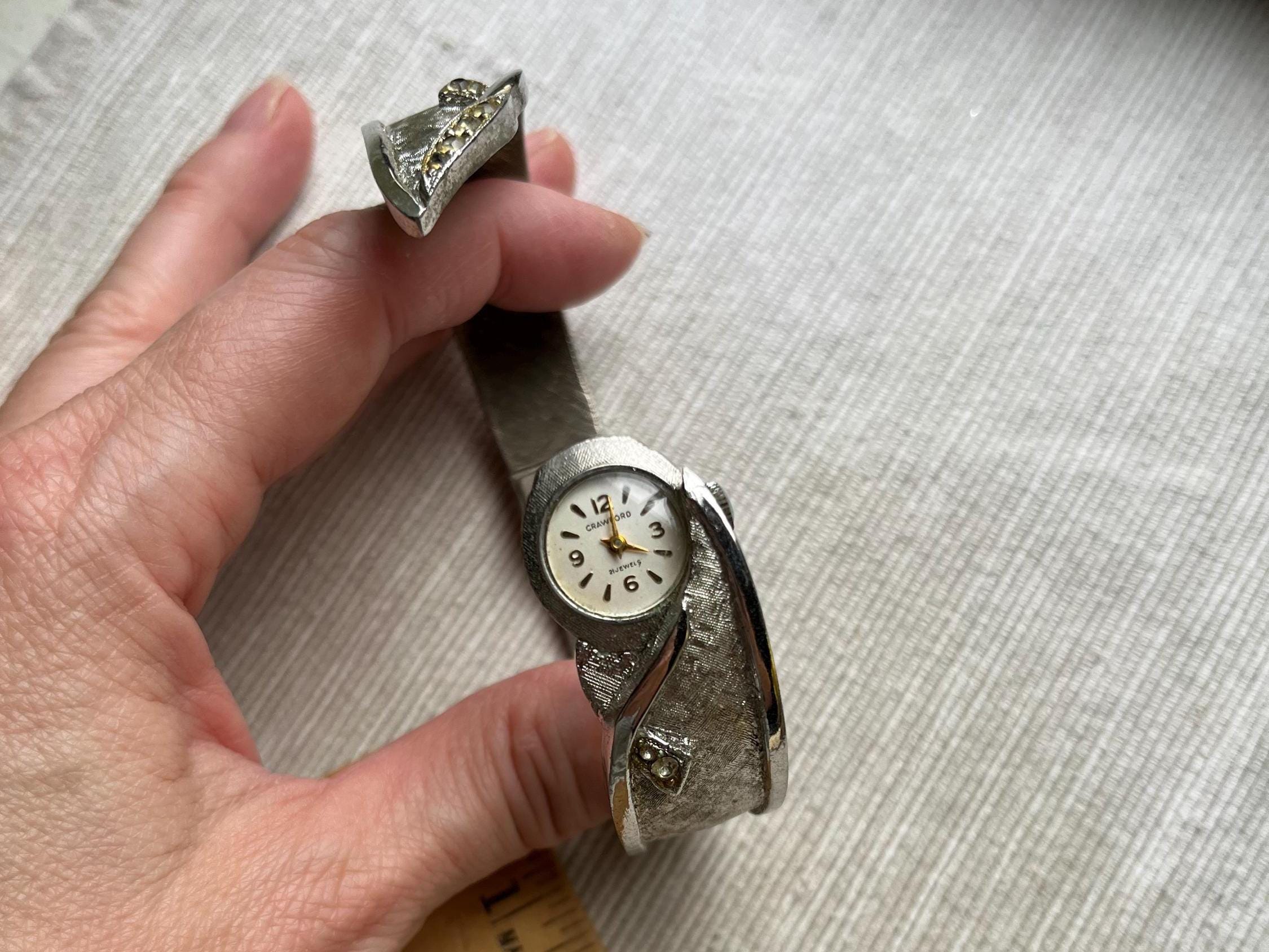 Vintage Crawford Hidden Bracelet 21 Jewels Watch - Etsy display picture 3