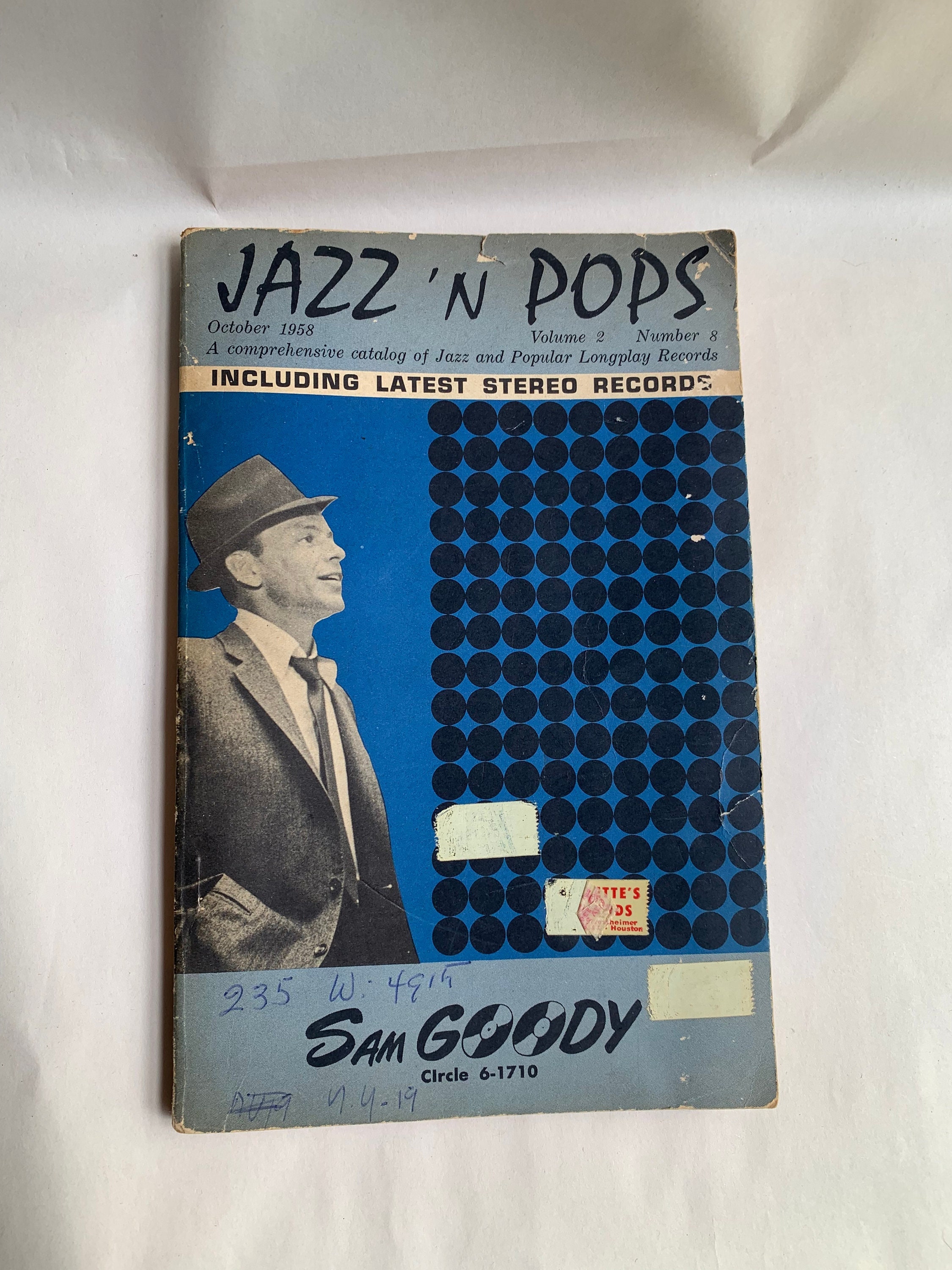 Vintage Jazz 'n Pops Catalog: Sam Goody, October 1958 - Etsy