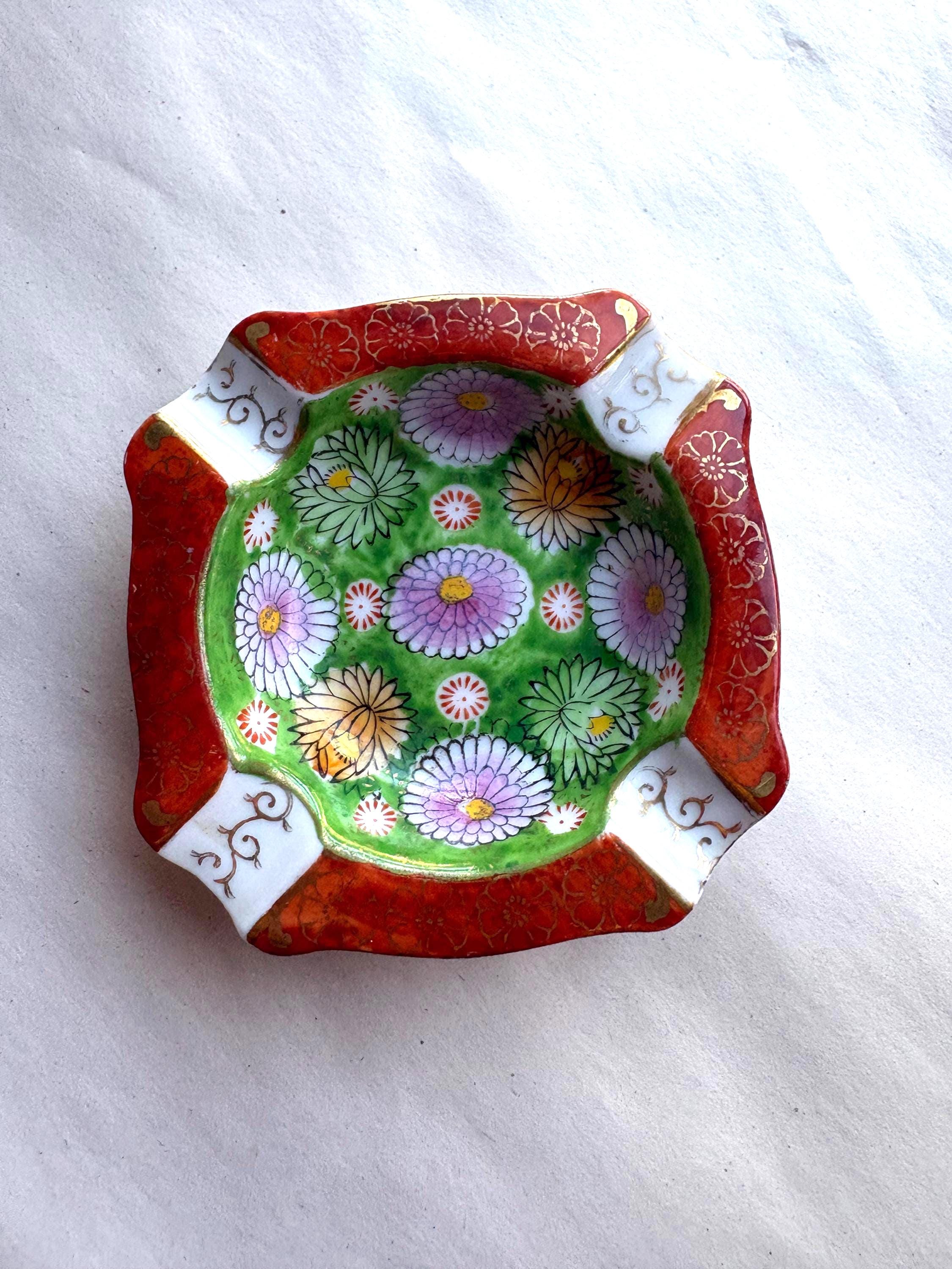 超希少OCCUPIED JAPANの刻印 ビンテージ　 アンティーク 灰皿 和柄 Occupied Japan Ashtrays - Etsy