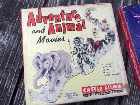 Castle Films Adventure & Animal Movies and Circus Jamboree 8mm 16m