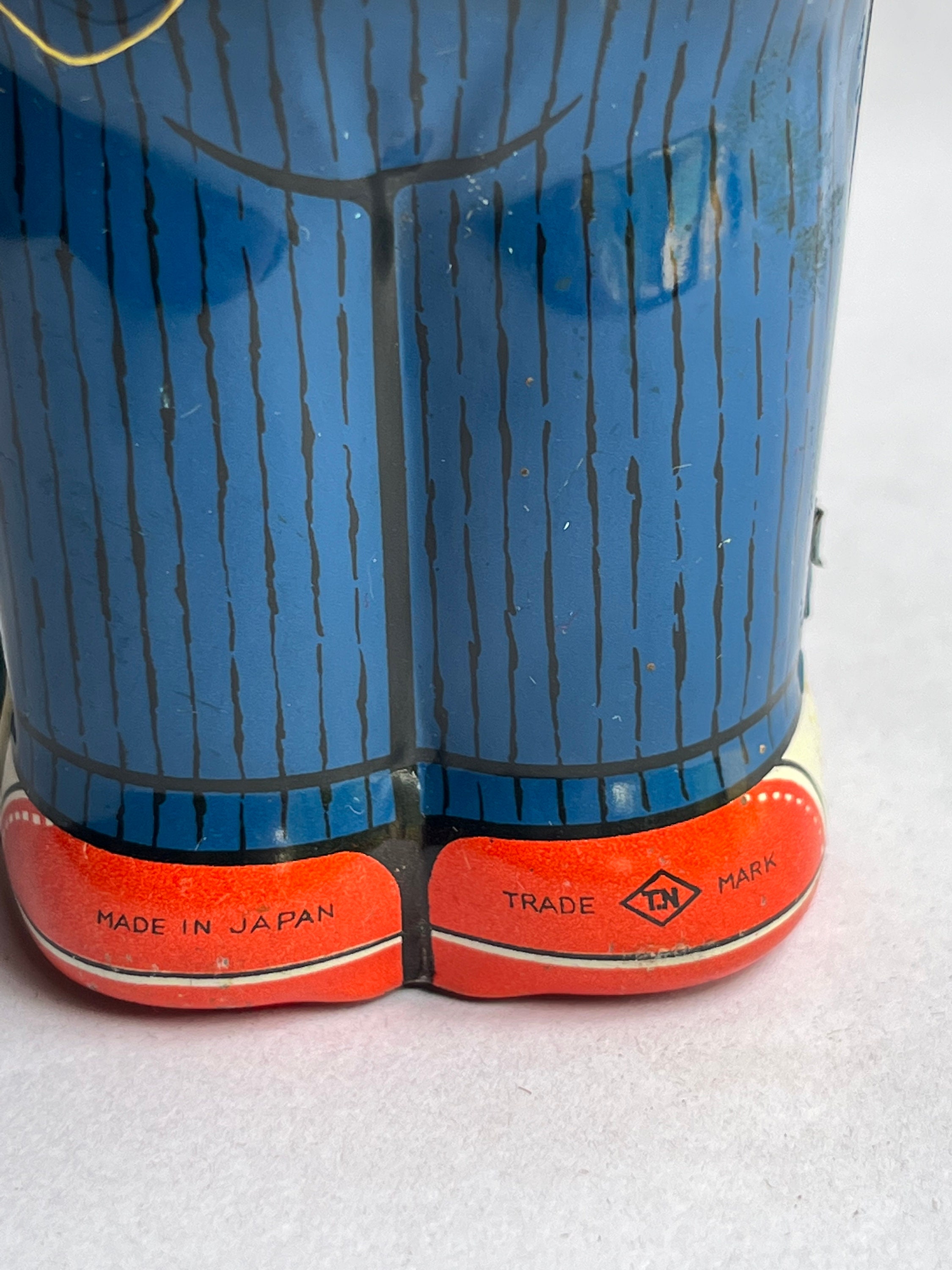 Vintage Tin Litho Toy Wind-up Mr. Dan the Hotdog Eating Man by TN