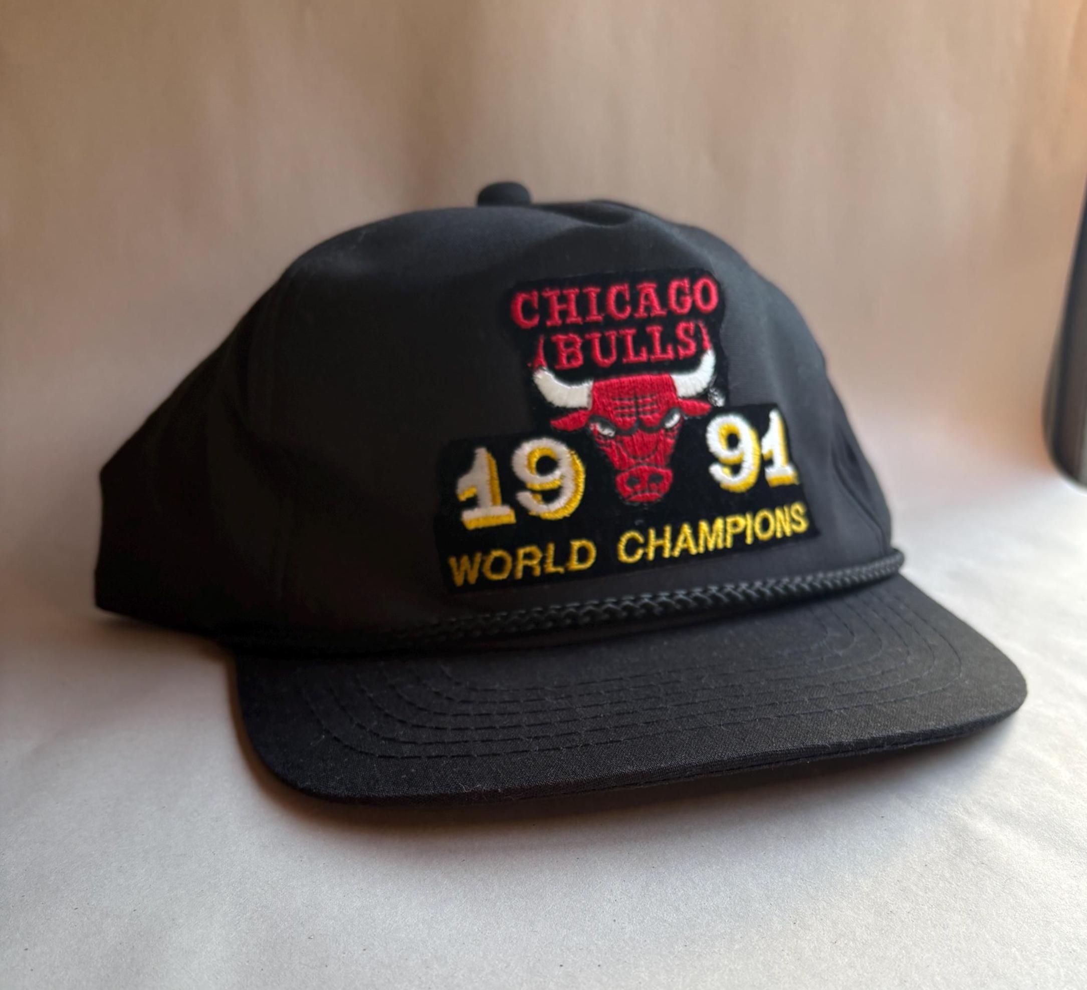 Chicago Bulls ヴィンテージキャップ Vintage 1991 Chicago Bulls Snapback Hat, NBA World Champions Cap