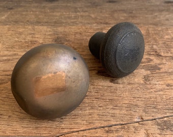 Antique Brass Door Knob Set Distressed Hardware