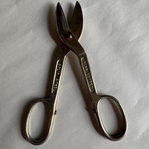 Vintage Wiss A-12 Tin Snips Steel Metal Shears Made in USA