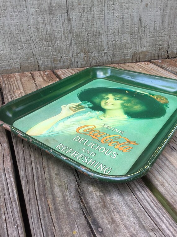 Vintage Coca-cola Gibson Girl Metal Tray: Coke Advertising - Etsy