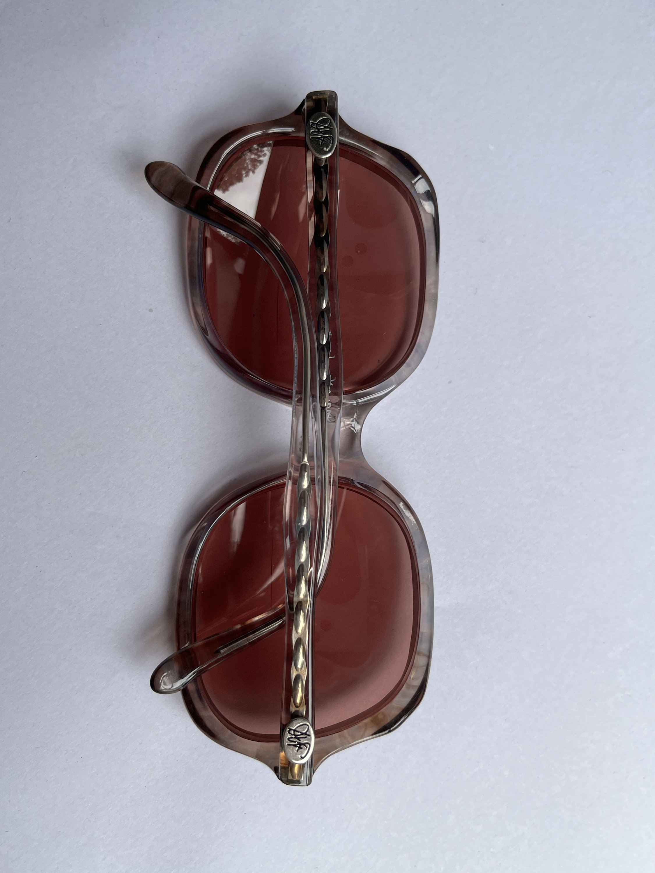 Vintage Diane Von Furstenberg Women's Designer Rose Tinted