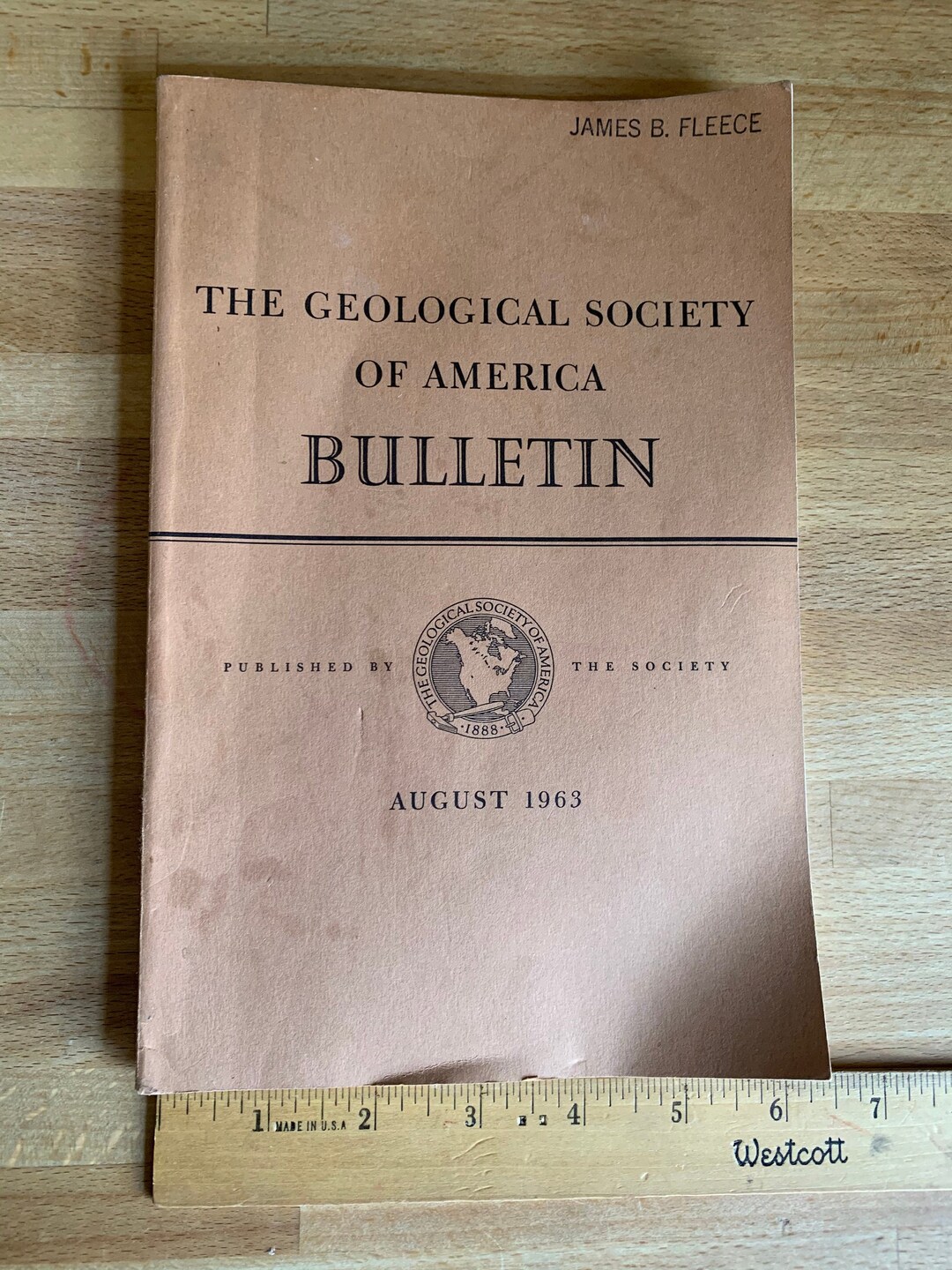 The Geological Society of America Bulletin Volume 74 Circa August 1963 ...