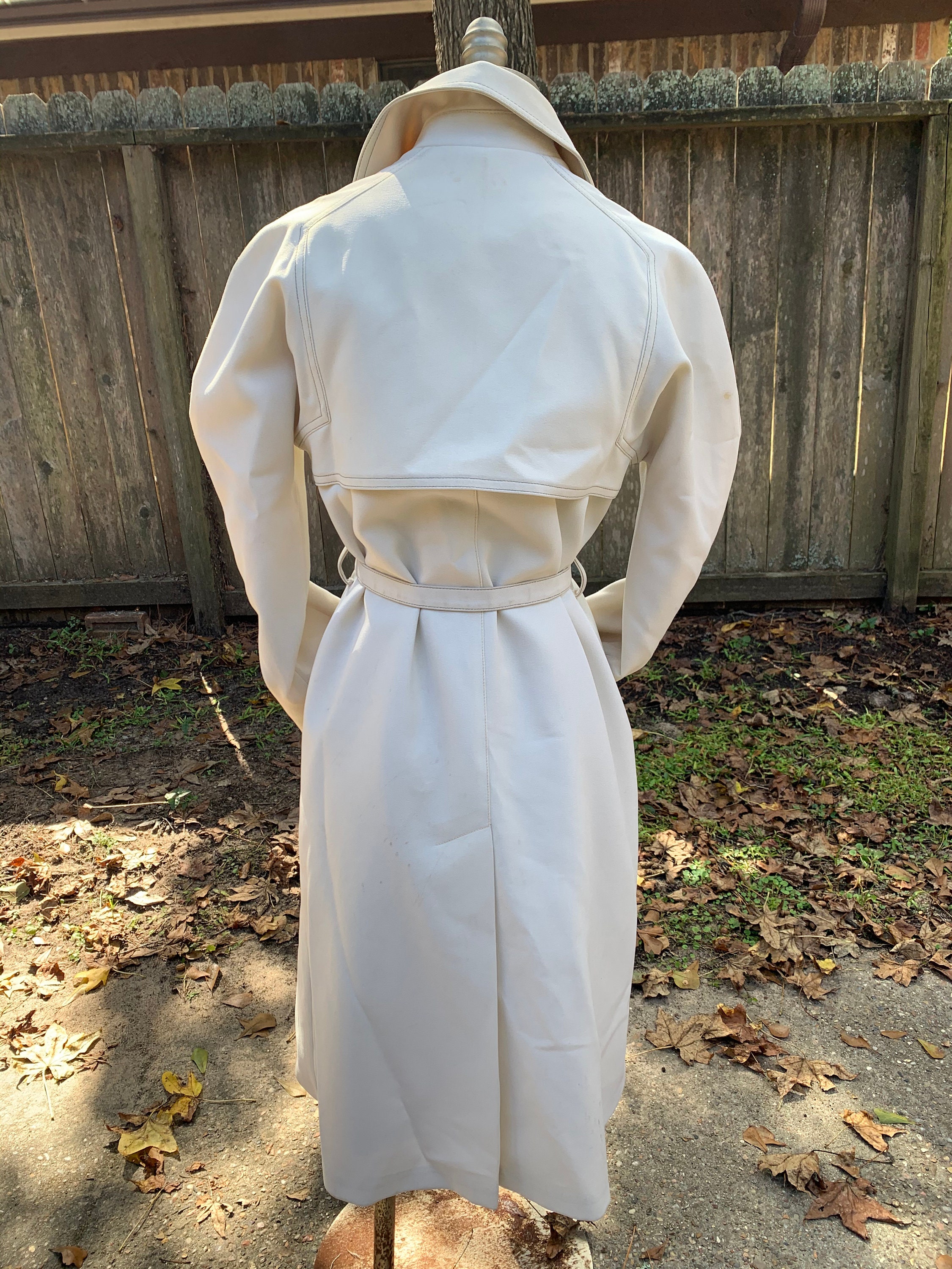 Vintage off White London Fog Womens Trench Coat Dress - Etsy