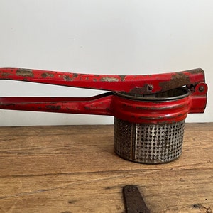 Vintage Potato Ricer, Citrus and Tomato Juicer, Hand Strainer Food Press