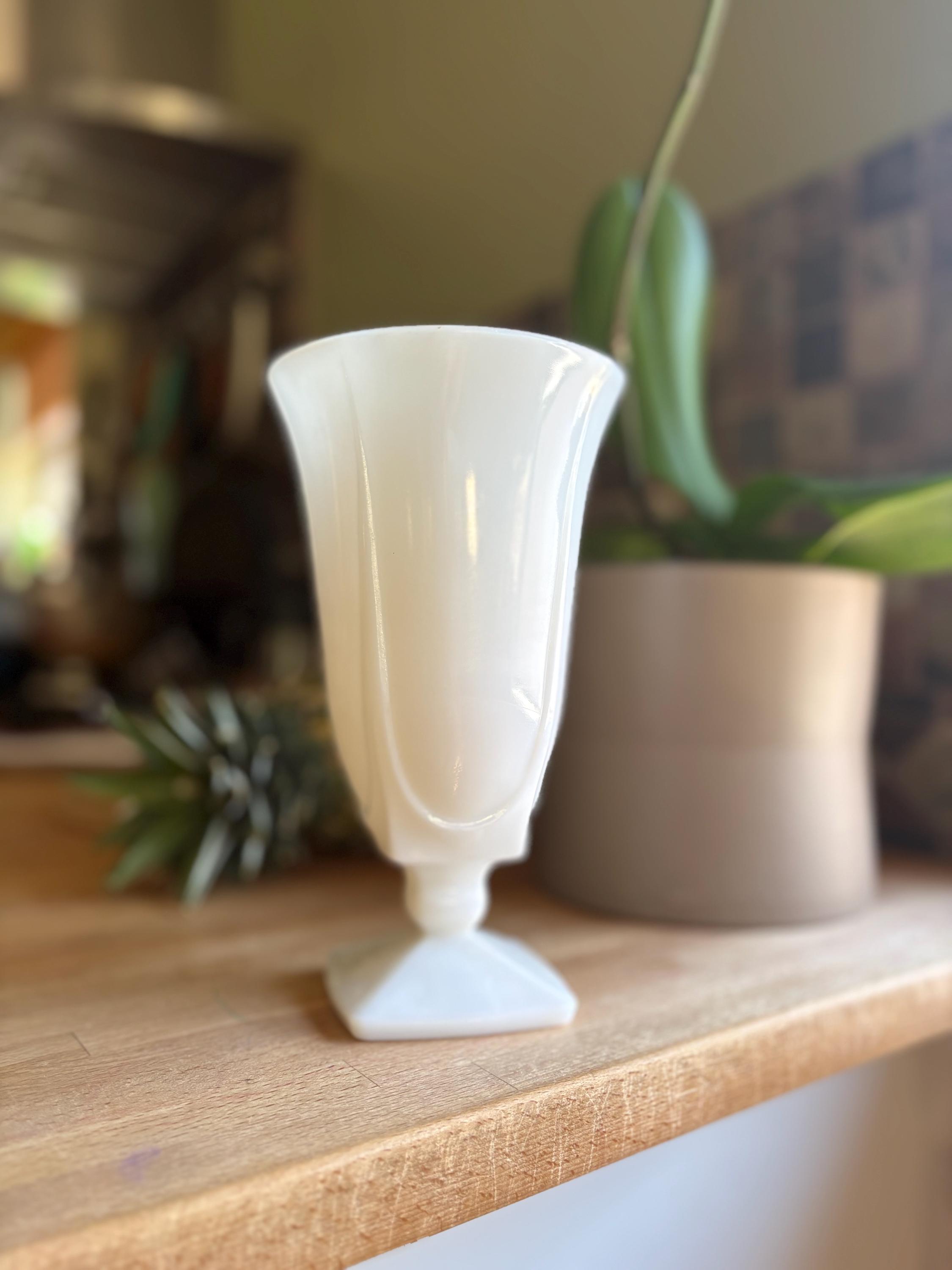 Vintage Art Deco Tall Vase - Etsy