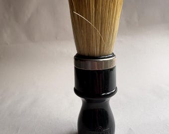 Vintage Omega Italian Boar Bristle Shave Brush, Long Handle Shave Brush, Men’s Grooming