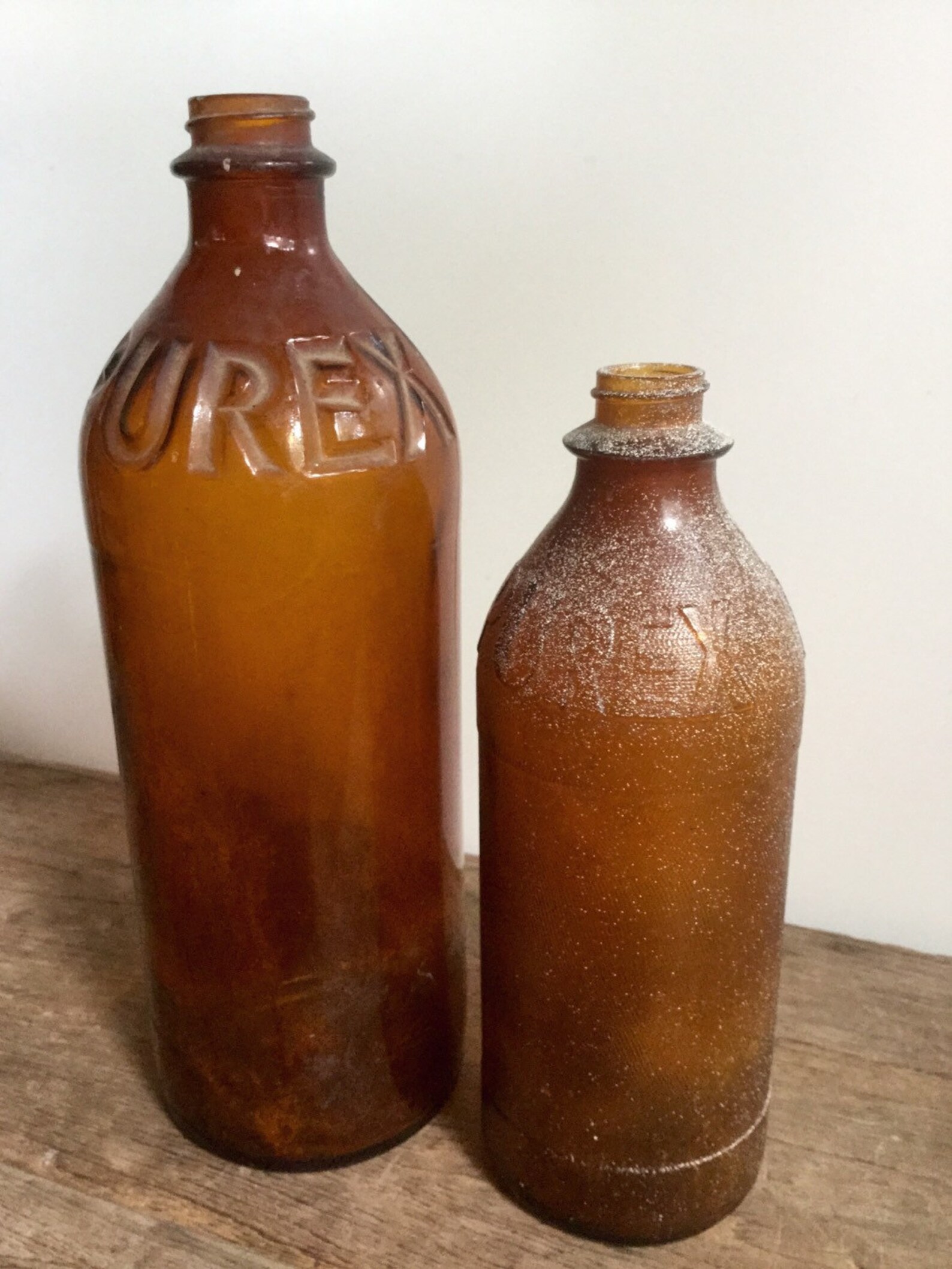 Vintage Purex Bleach Brown Glass Bottles Vintage Advertising Etsy